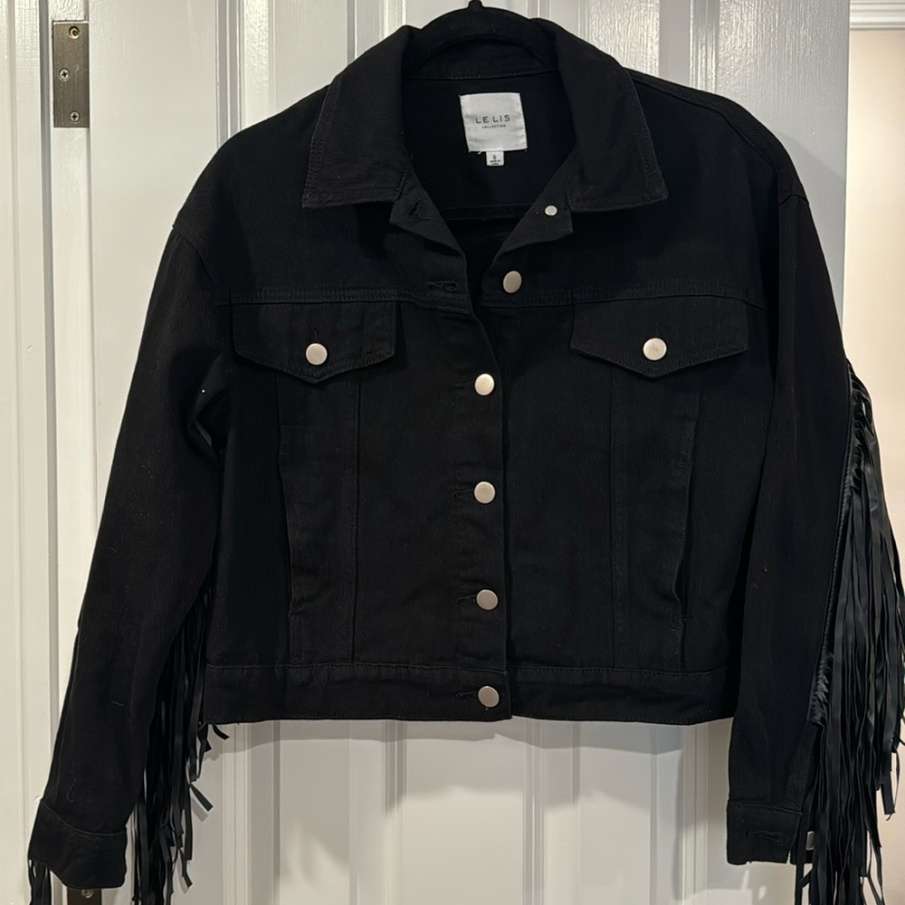 Black Le Lis Cropped Jacket